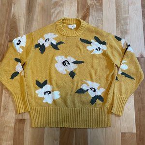 Lou & Grey Yellow Flower Sweater